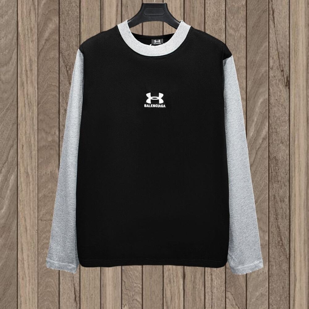 Balenciaga  Long Sleeve Black T-Shirt